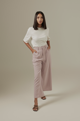 Brenda Wide Leg Pants in Mauve