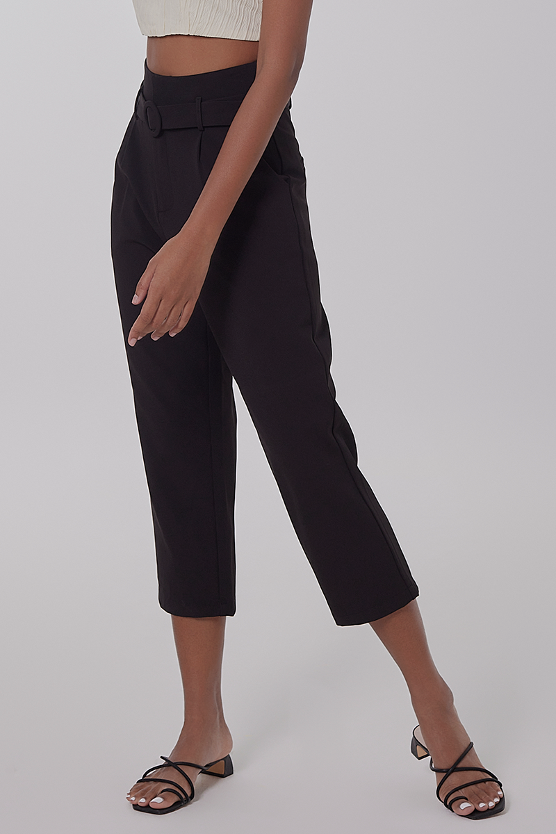 Hermoine Tapered Pants in Black