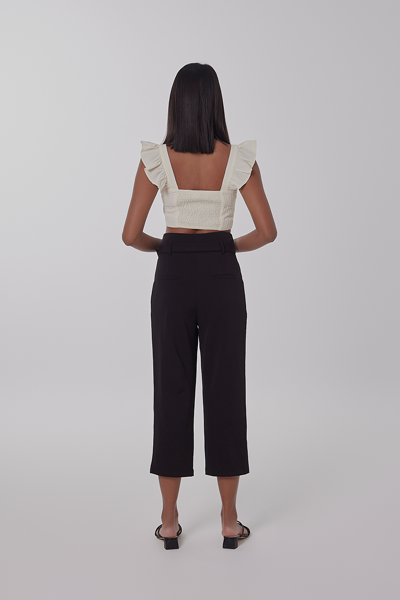 Hermoine Tapered Pants in Black