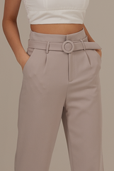 Hermoine Tapered Pants in Light Grey