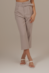 Hermoine Tapered Pants in Light Grey
