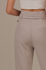 Hermoine Tapered Pants in Light Grey