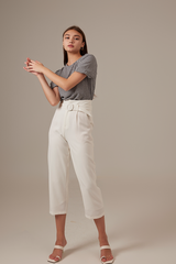 Hermoine Tapered Pants in White