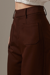 Danna Wide Leg Pants in Chocolate