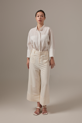 Danna Wide Leg Pants in Cream