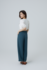 Karyn Wide Leg Pants in Emerald 