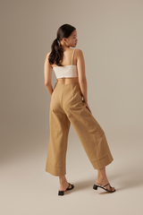 Georgia Cropped Pants in Khaki