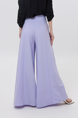 Liza Princess Seam Wide Leg Pants in Lilac