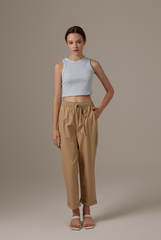 Idens Elasticated Pants in Khaki