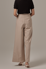 Moira Wide Leg Pants in Truffle