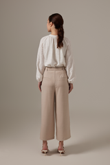 Skylar Ankle Length Culottes in Beige