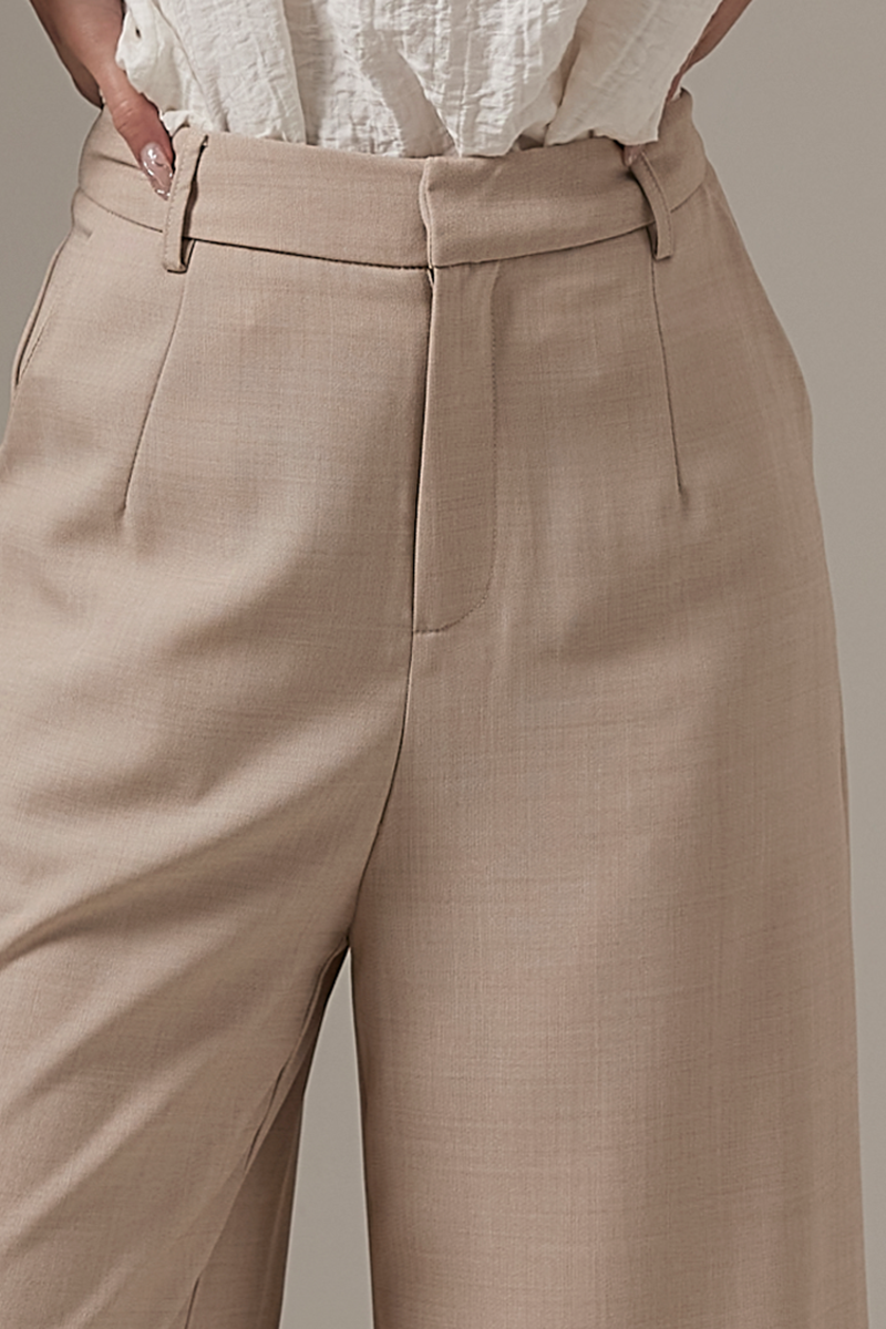 Skylar Ankle Length Culottes in Beige