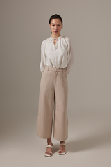 Skylar Ankle Length Culottes in Beige
