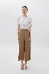Skylar Ankle Length Culottes in Coffee