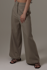 Lesha High Waist Pants in Clay