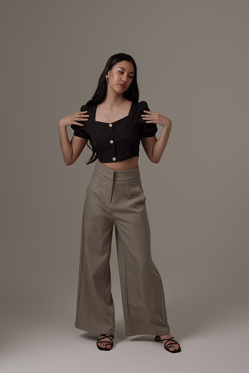 Lesha High Waist Pants in Clay