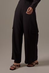 Bernette Cargo Pants in Charcoal