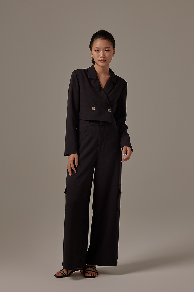 Bernette Cargo Pants in Charcoal