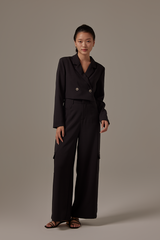 Bernette Cargo Pants in Charcoal