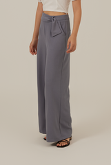 Reina Wide Leg Pants in Denim Blue