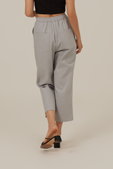 Elmira Drawstring Pants in Dusty Blue