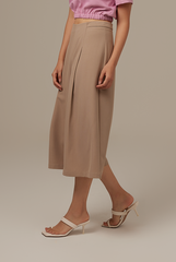 Minogue Crop Culottes in Clay