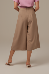 Minogue Crop Culottes in Clay