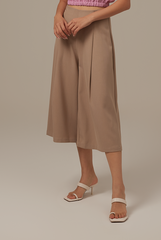 Minogue Crop Culottes in Clay