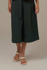 Minogue Crop Culottes in Pine