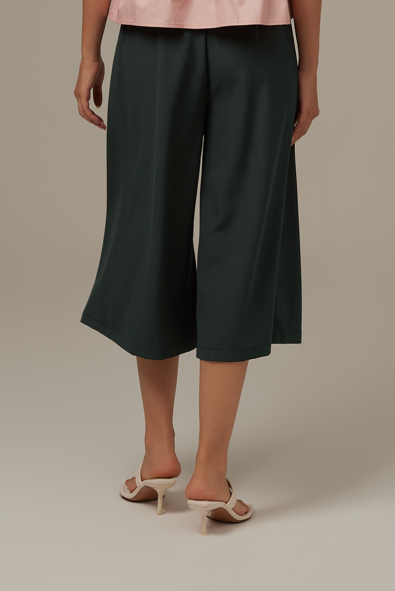 Minogue Crop Culottes in Pine