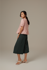 Minogue Crop Culottes in Pine