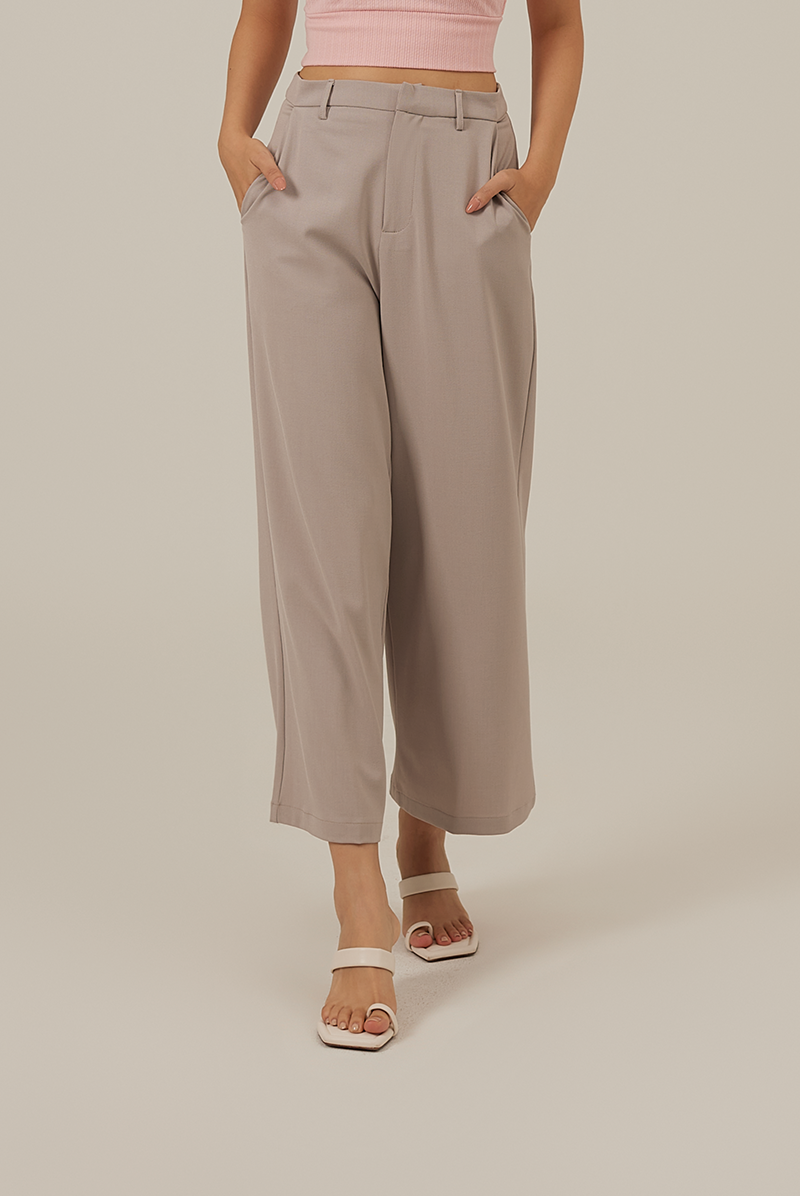 Gwenda Wide Leg Pants in Clay