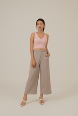 Gwenda Wide Leg Pants in Clay