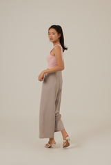 Gwenda Wide Leg Pants in Clay