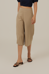 Shaney Wide Leg Culottes in Khaki