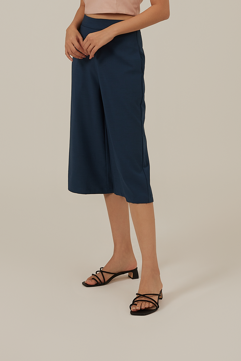 Shaney Wide Leg Culottes in Teal