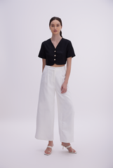 Jada Wide Leg Pants in White