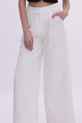 Jada Wide Leg Pants in White