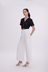 Jada Wide Leg Pants in White