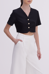 Jada Wide Leg Pants in White