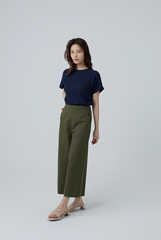 Buffy Wide Leg Culottes in Army Green