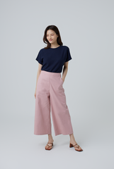 Buffy Wide Leg Culottes in Blush