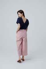 Buffy Wide Leg Culottes in Blush
