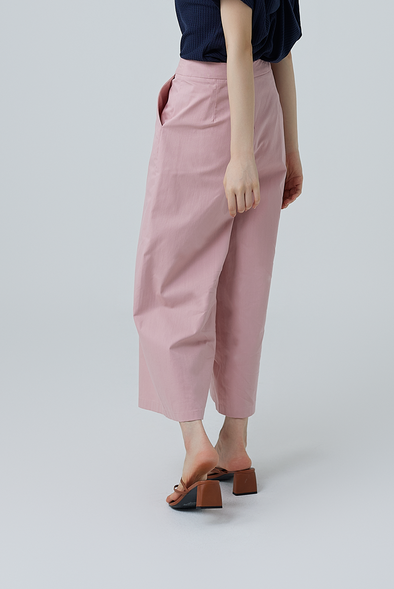 Buffy Wide Leg Culottes in Blush