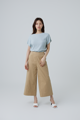 Buffy Wide Leg Culottes in Khaki