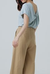 Buffy Wide Leg Culottes in Khaki