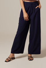 Pavelyn Wide Leg Pants in Dark Blue
