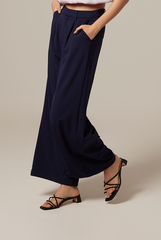 Pavelyn Wide Leg Pants in Dark Blue