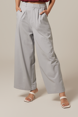 Pavelyn Wide Leg Pants in Dusty Blue