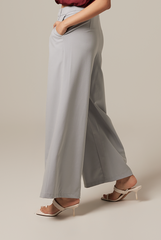 Pavelyn Wide Leg Pants in Dusty Blue